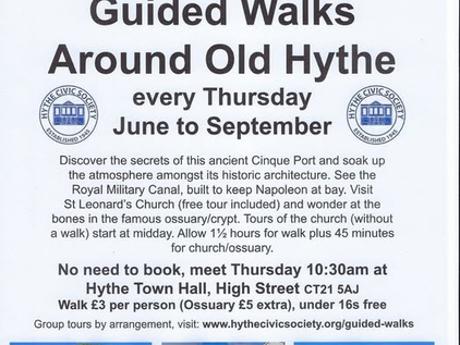 Guided walks around old Hythe