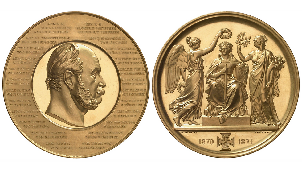 Aus öffentlichen Sammlungen - Sieg über Frankreich (sogenannte Generalsmedaille)