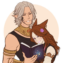 Flat Couple Waist Up