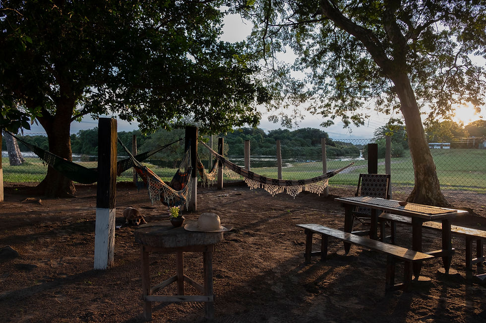 Hammocks at Barra Mansa Lodge by Vania J