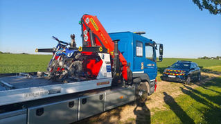 Saisie systématique : une moto-cross en partance pour la fourrière, symbole de la tolérance zéro en Eure-et-Loir.