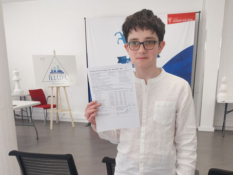 David Lacan-Rus, 13 ans, lors du tournoi de Maîtres d’Asnières. Le jeune prodige chartrain vient de remporter une deuxième norme de Maître International, une étape cruciale vers le titre mondial.