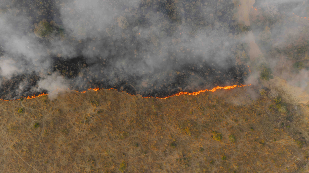 Saint-Sauveur-Marville : 5 hectares de chaume en feu
