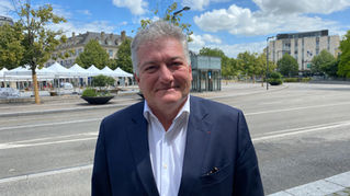 Christophe Bay, tête de liste du Rassemblement National pour les élections sénatoriales en Eure-et-Loir