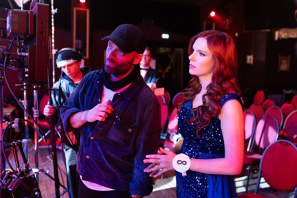 Pauline Sagetat Dusage, Miss Eure-et-Loir 2025, sur le tournage de son premier court-métrage présenté au Nikon Film Festival, un projet qu’elle réalise et dans lequel elle joue également