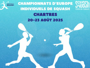 Chartres en Eure-et-Loir,va vivre au rythme du Championnat d’Europe de squash du 23 au 25 août, accueillant les meilleurs joueurs européens.