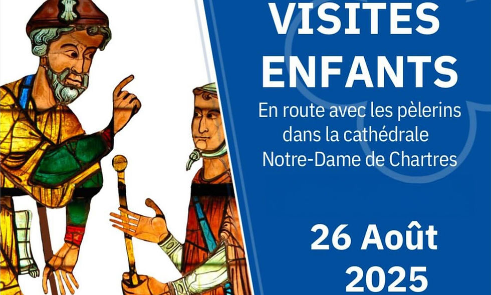 A la cathédrale de Chartres, une guidée spécialement préparée pour les enfant de 8 à 12 ans, aura lieu le 26 août 2025