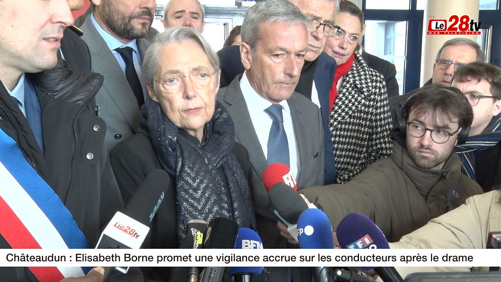 Châteaudun : Elisabeth Borne promet une vigilance accrue sur les conducteurs