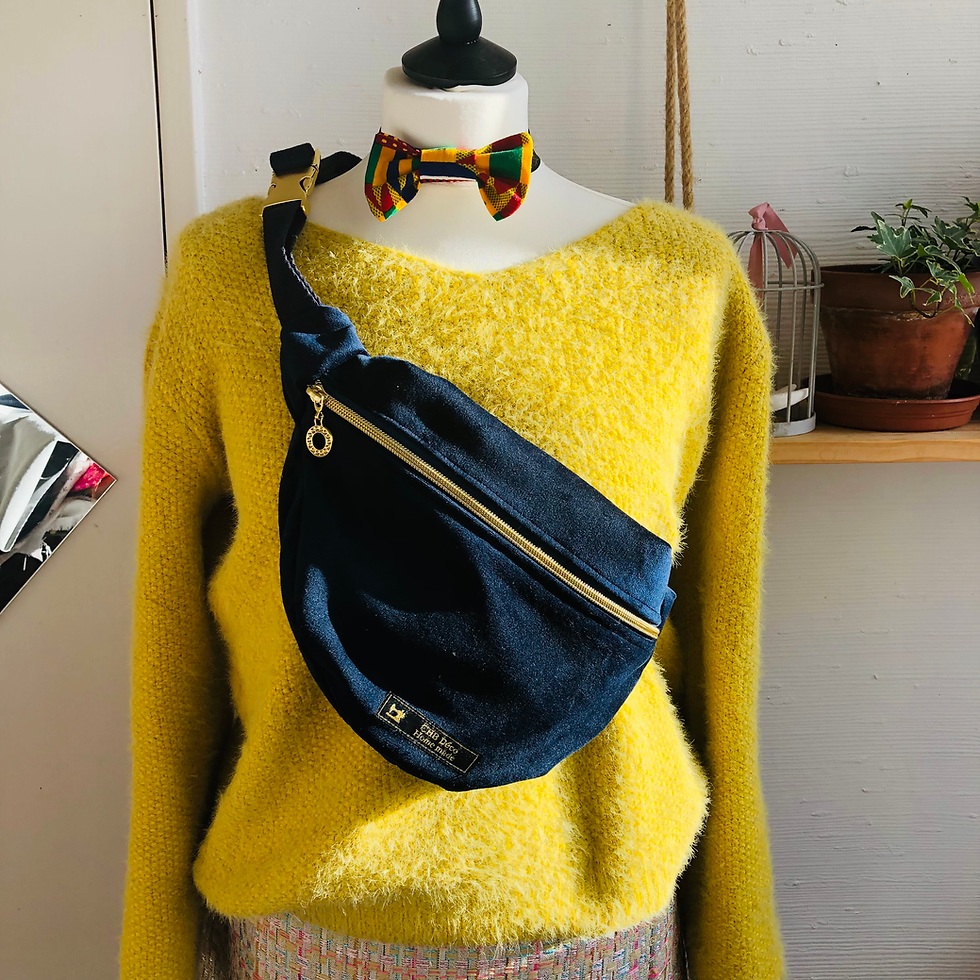 Thumbnail: Sac banane en velours