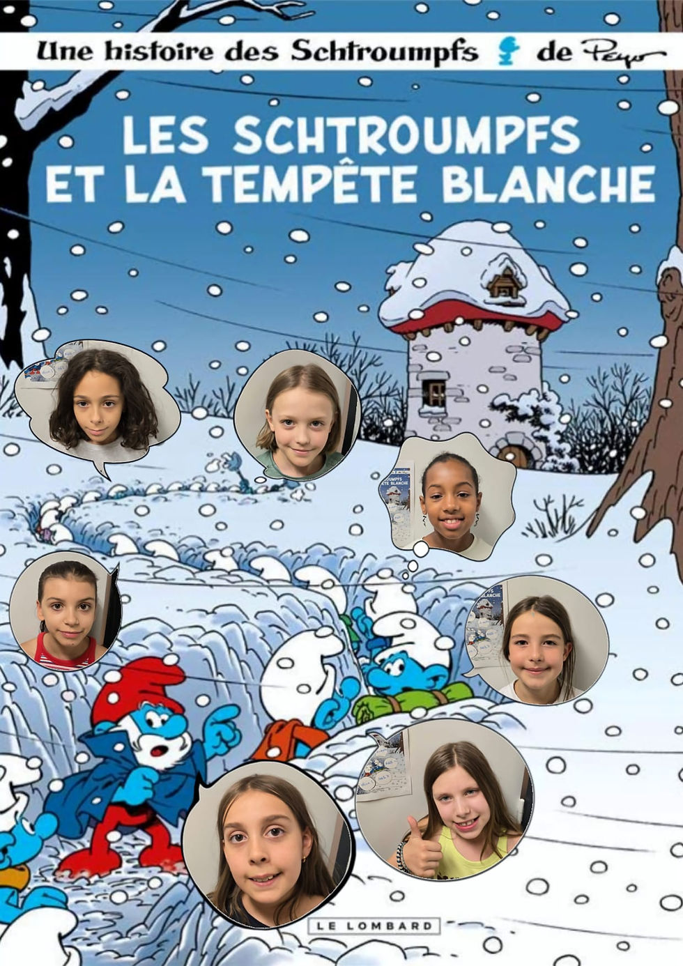 les schtroumpfs et la tempête blanche dans la chambre 107