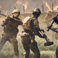 Battlefield 6 savaş sahnesi — askerler yakın mesafe çatışmada balyozlarla birbirine saldırıyor, arka planda alevler ve tel örgülerle çevrili savaş alanı görülüyor. Battlefield 6 en iyi oyun modları rehberi için yoğun aksiyon içeren kapak görseli.