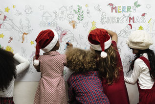 DIY Santa Footprints for Your Floor