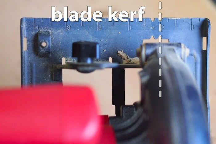 Blade kerf