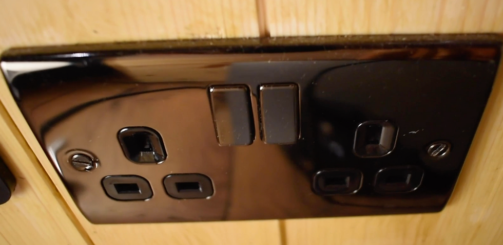 installing a plug socket in a van conversion