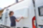 fitting flare on van