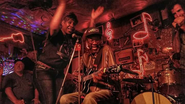 Joyce "She-Wolf" Jones, R.L., Ruben Vaneske - Red's 4/13/2028. Photo: Stefan Bock