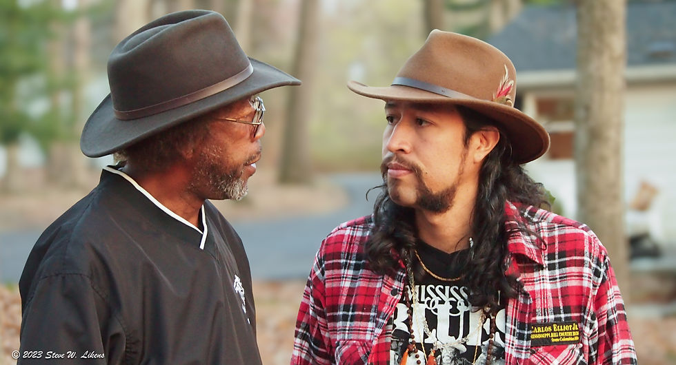 R.L., Carlos on the back porch of Dale's guest house (4/17/2015)