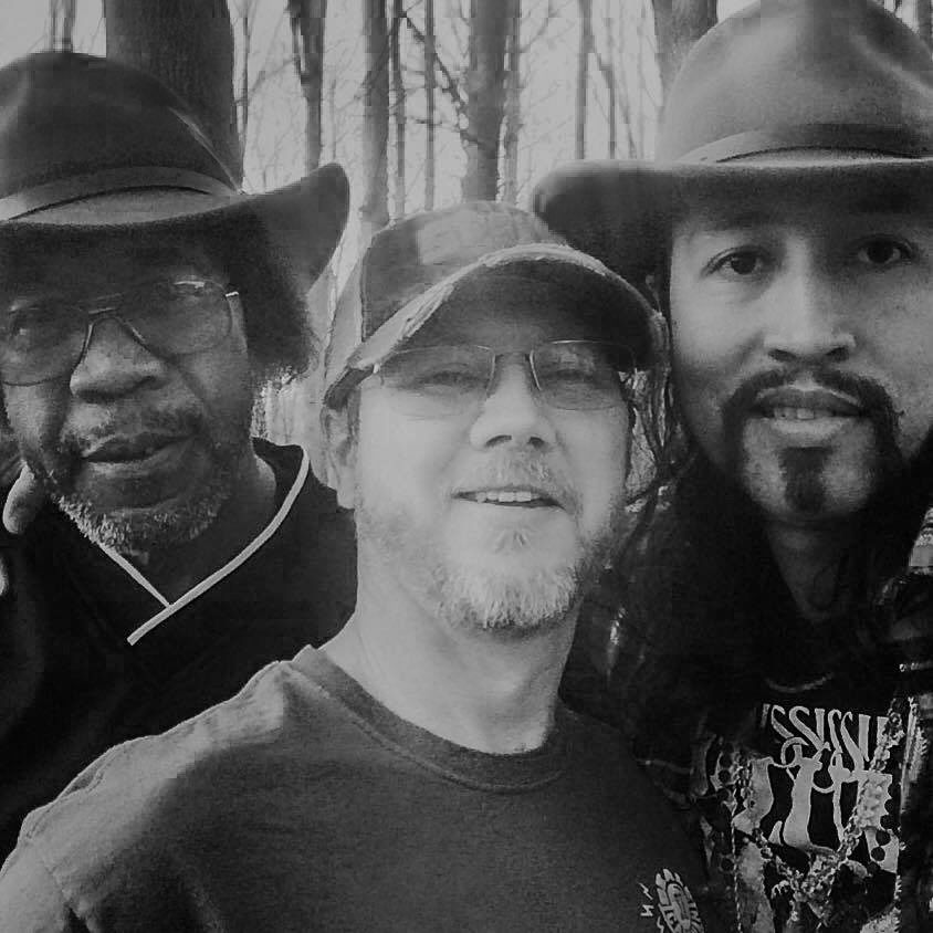 R.L., me, Carlos - back porch of Dale's guest house (4/17/2015)