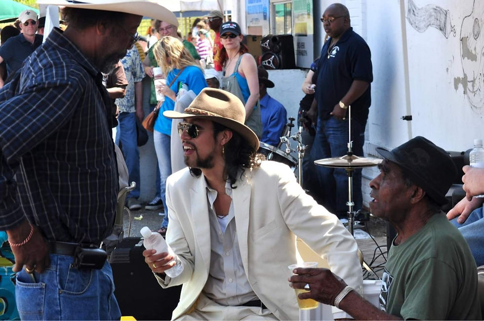 R.L., Carlos, T Model Ford - Juke Joint Festival April 2012. (photo by Aiysha Sipe)