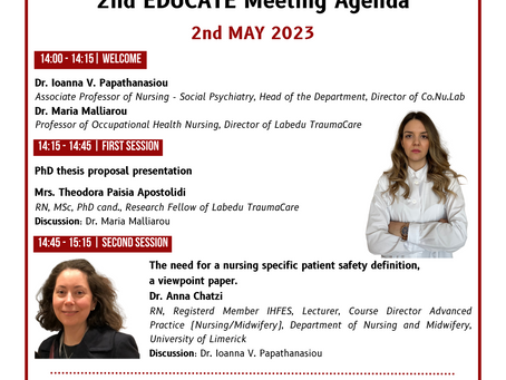 2nd EDUCATE  Meeting agenda 