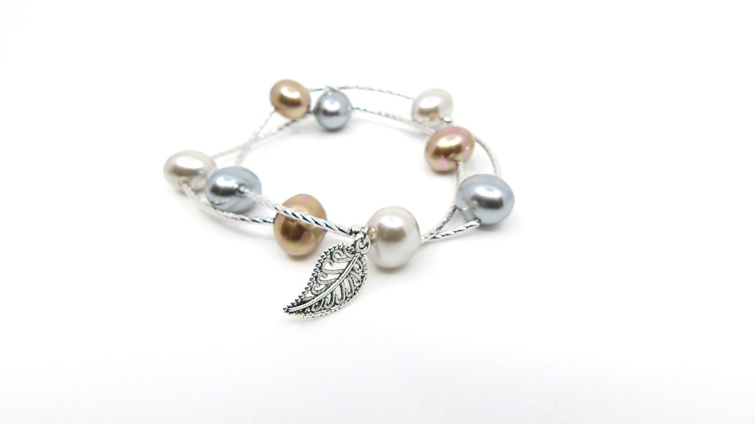 Bracelet perles 3 couleurs