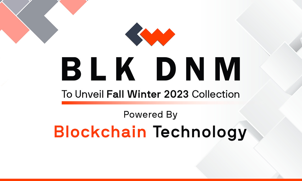 Blk DNM uses blockchain for "connected fashion," introducing intelligence into clothing.
