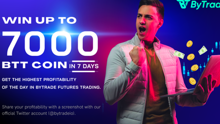 Bytrade giving away 7k tokens in 7 days to top traders.