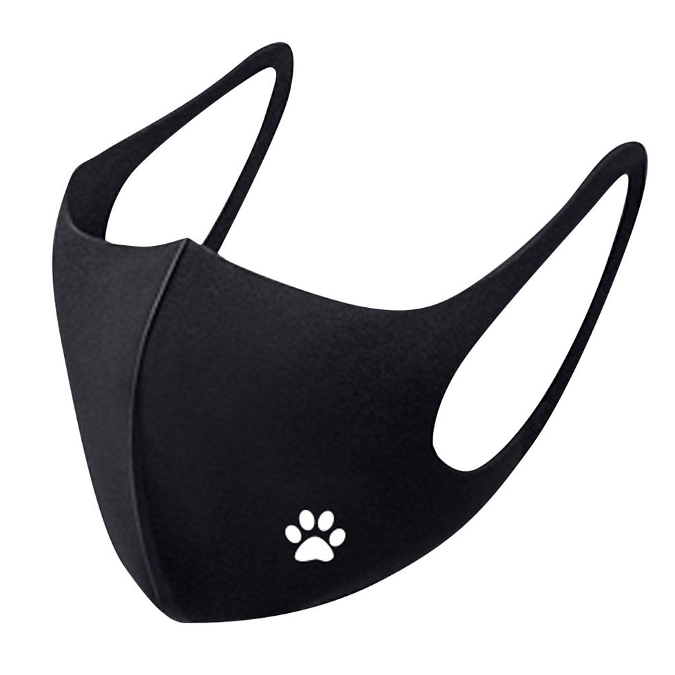 Thumbnail: Dog nose face covering scarf / paw print mask