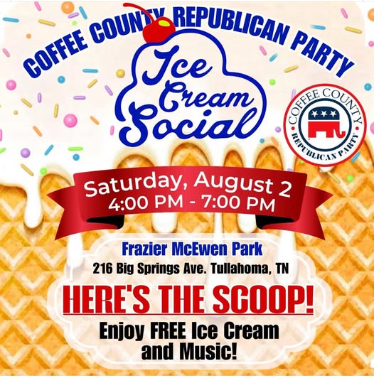 Coffee County Republicans to Host Ice Cream Social