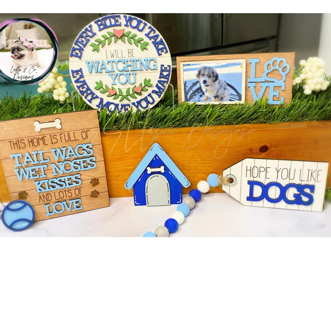 Dog Home (with photo frame)