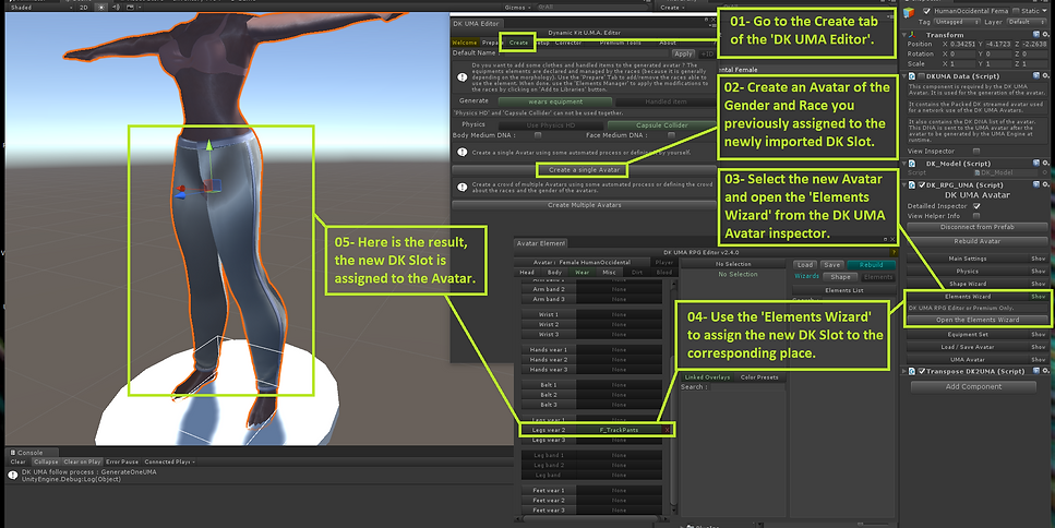 20- Create a test avatar and equip the n