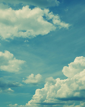 Nuages ​​blancs
