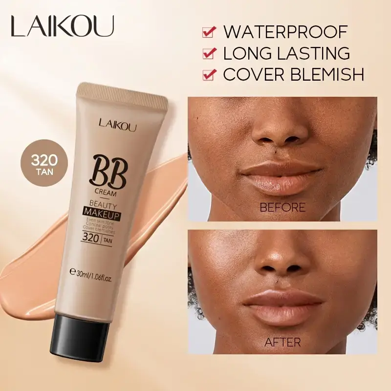 Thumbnail: LAIKOU Waterproof BB Cream - Full Coverage Foundation 30ml