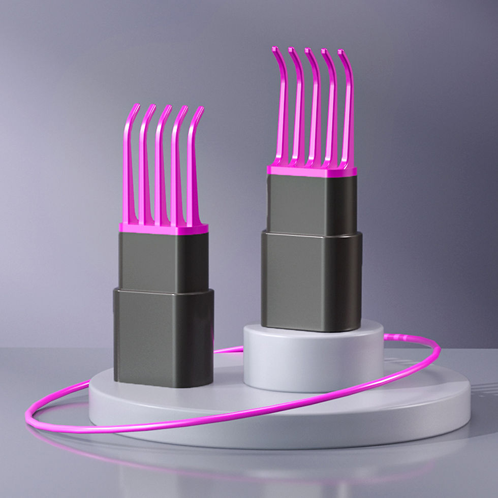 Thumbnail: Air Cushion Hair Cleaning Comb for Long Hair