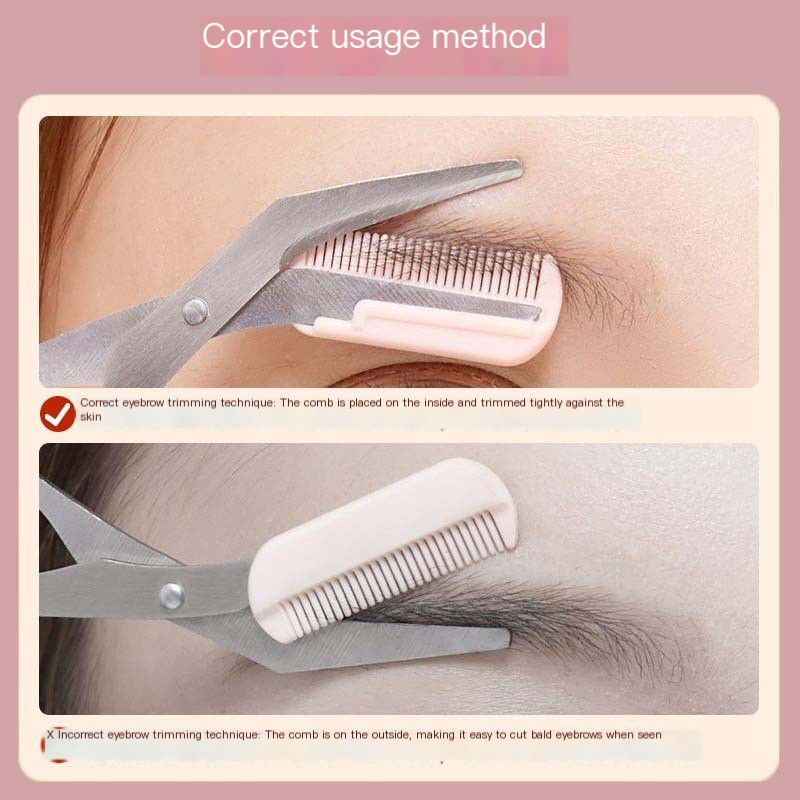 Thumbnail: Eyebrow Scissors with Comb for Beginners and Makeup
