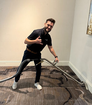 ATI SteamX carpet cleaning professional with a steamer