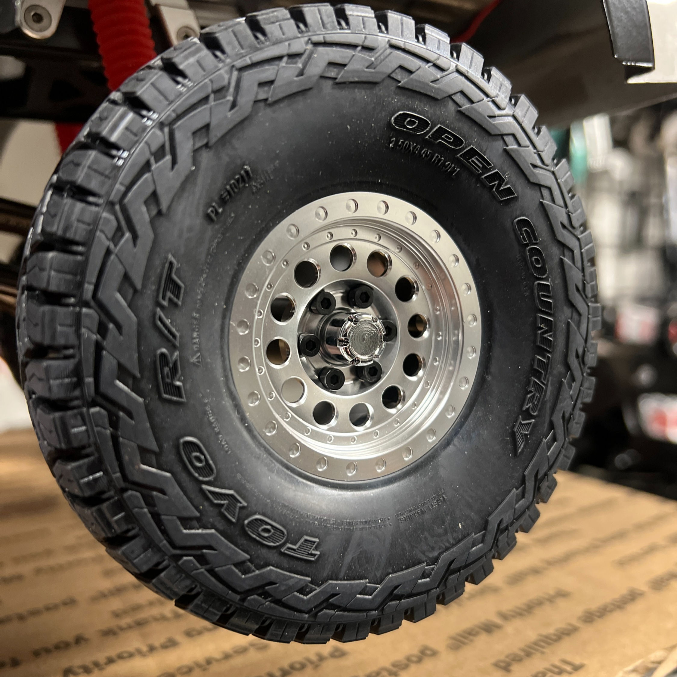 1/10 RC Wheel Bolts Black - Set of 6