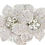 Thumbnail: DOUBLE FLOWER BLING HAIR CLIP 