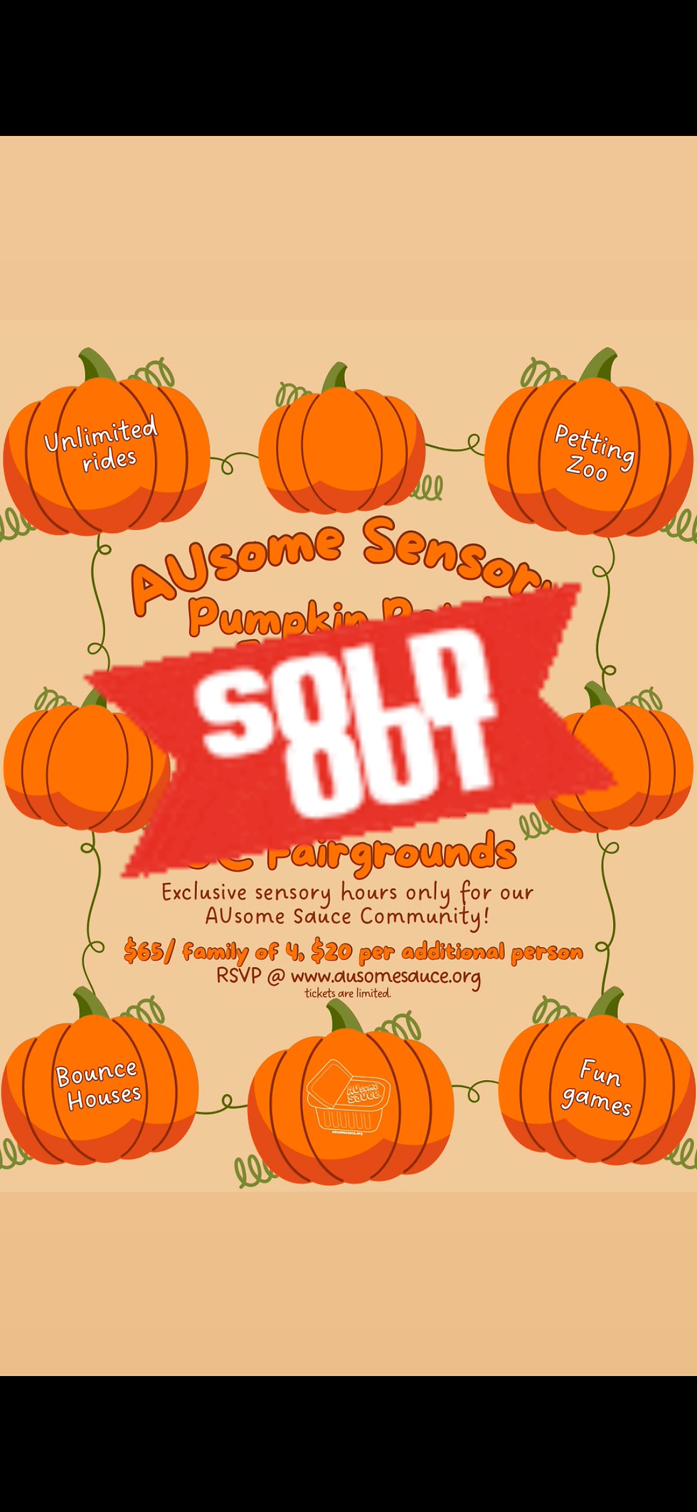 *SOLD OUT* Sensory Pumpkin Patch Experience