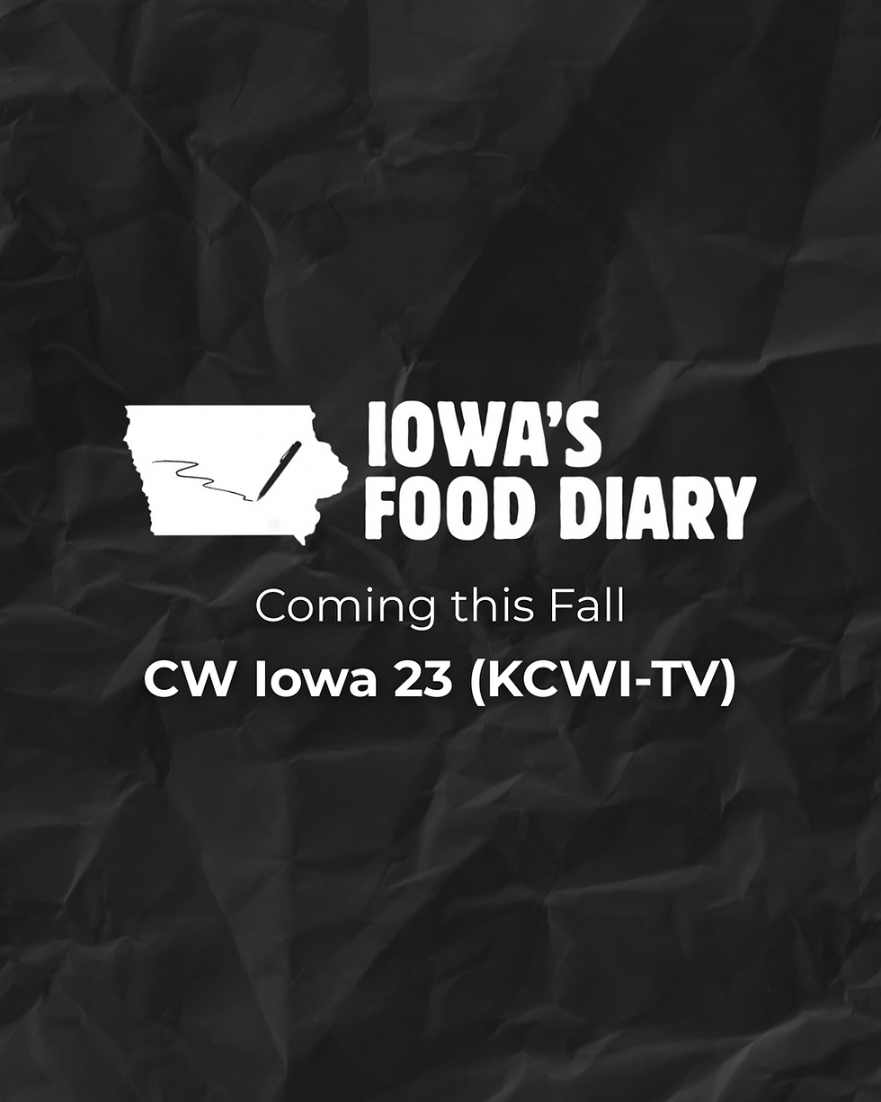 Nash Roe announces the preview of his new television show, "Iowa's Food Diary," which will premiere this fall on CW Iowa 23 (KCWI-TV). 