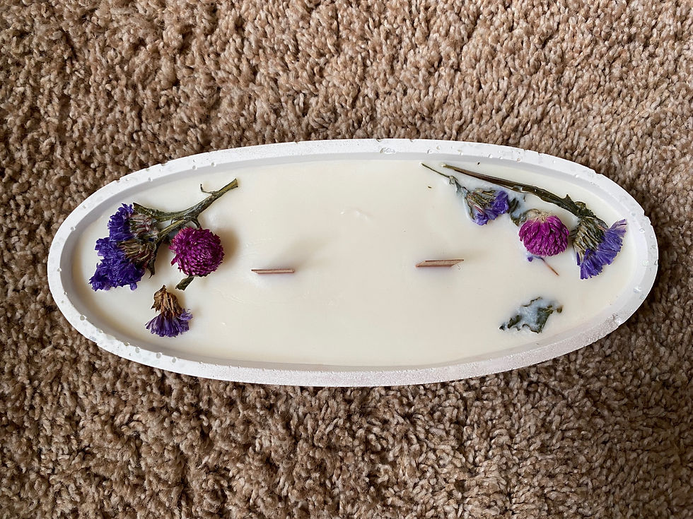 DIY Resin Crete Candle