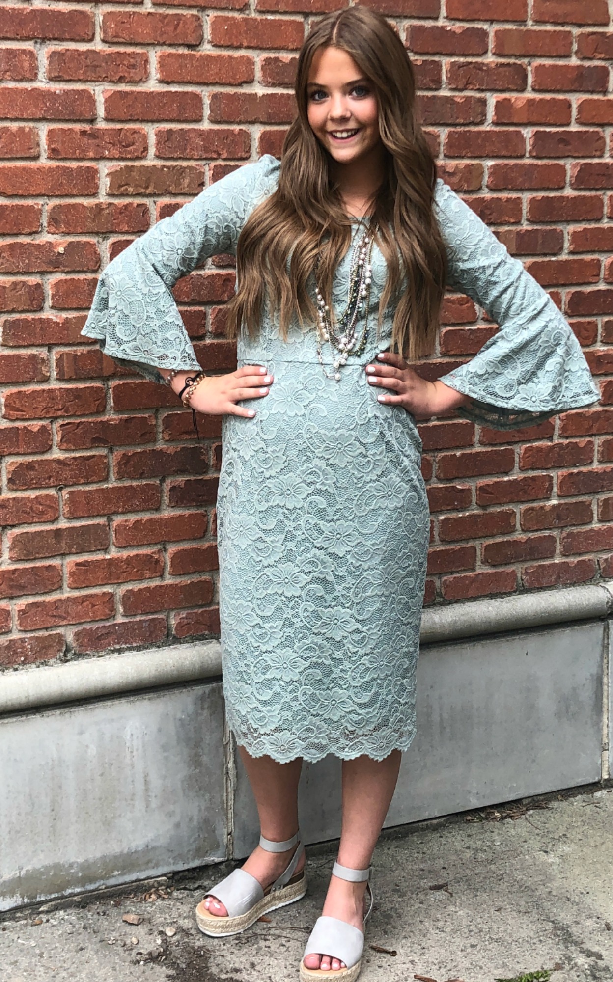 April Dress-Mint Sage
