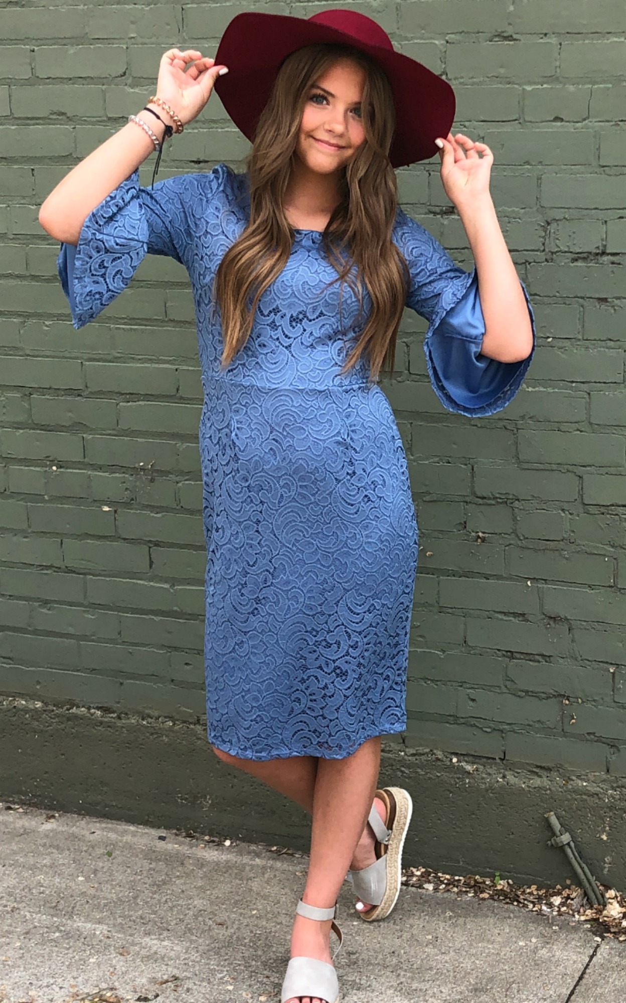 April Dress-Denim Blue