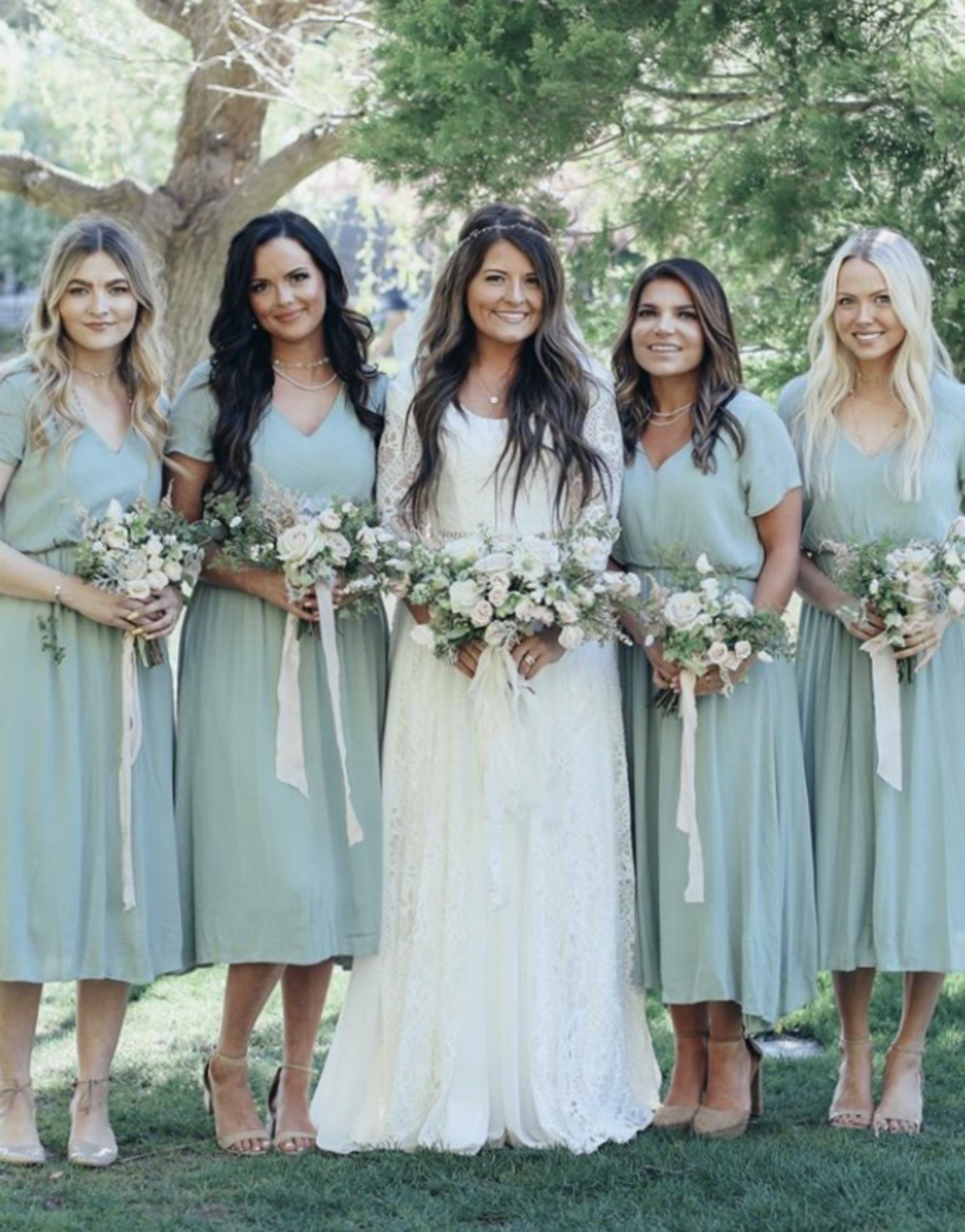Chloe Dress-Sage Green