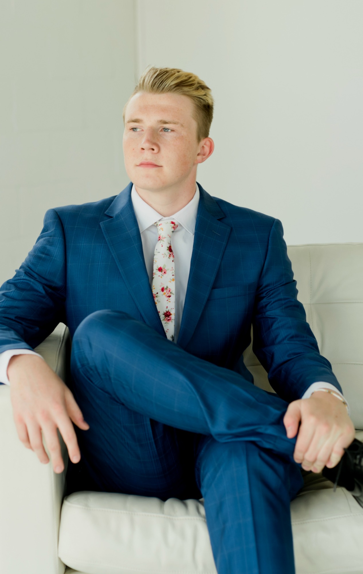 Blue Slim Fit Suit