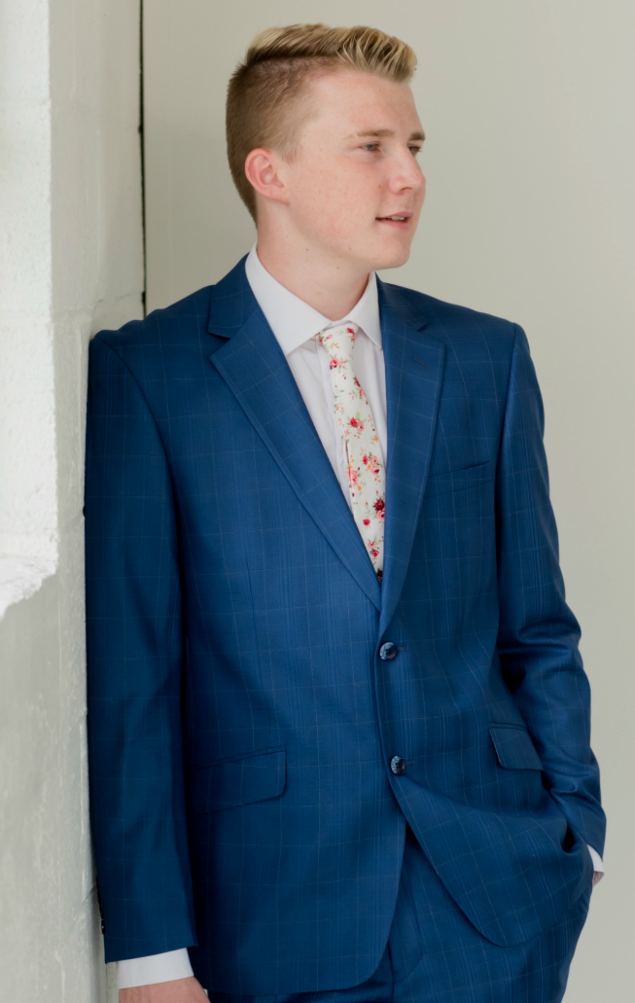 Blue Slim Fit Suit
