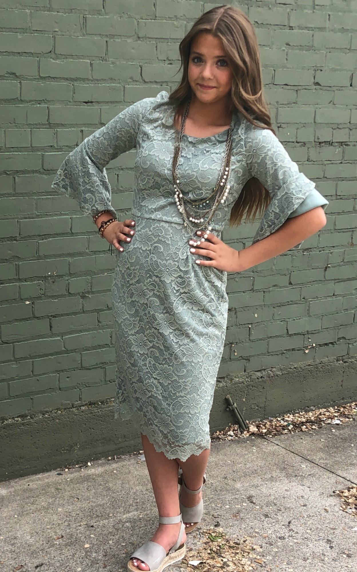 April Dress-Mint Sage