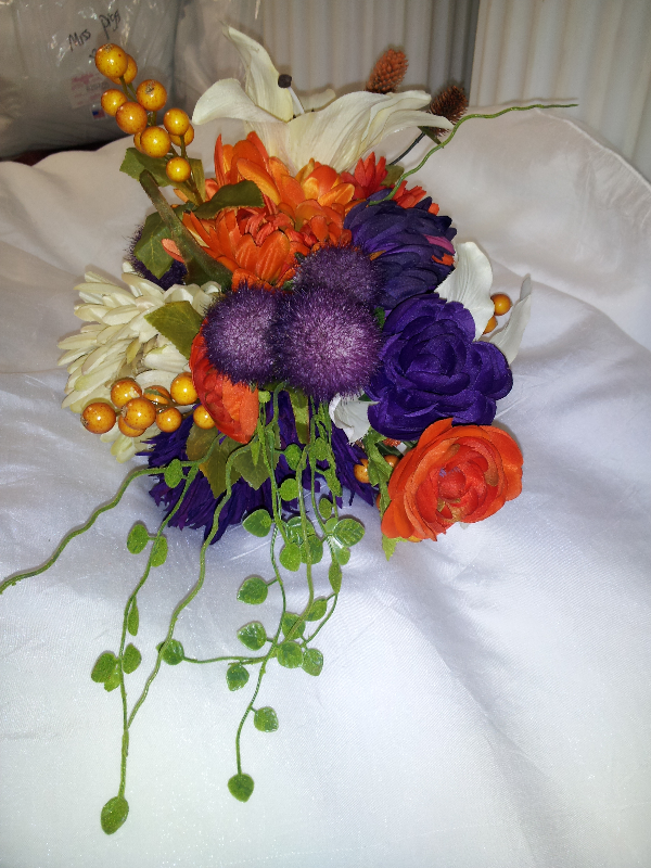 We make silk bouquets