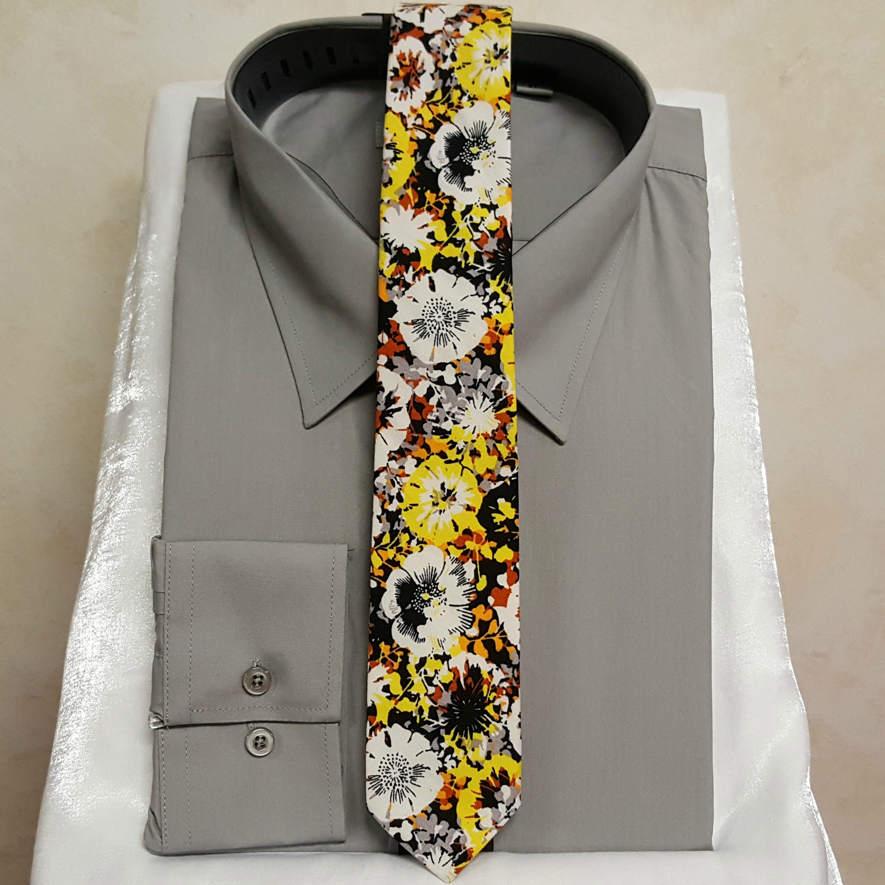 Gray Slim Fit Shirt