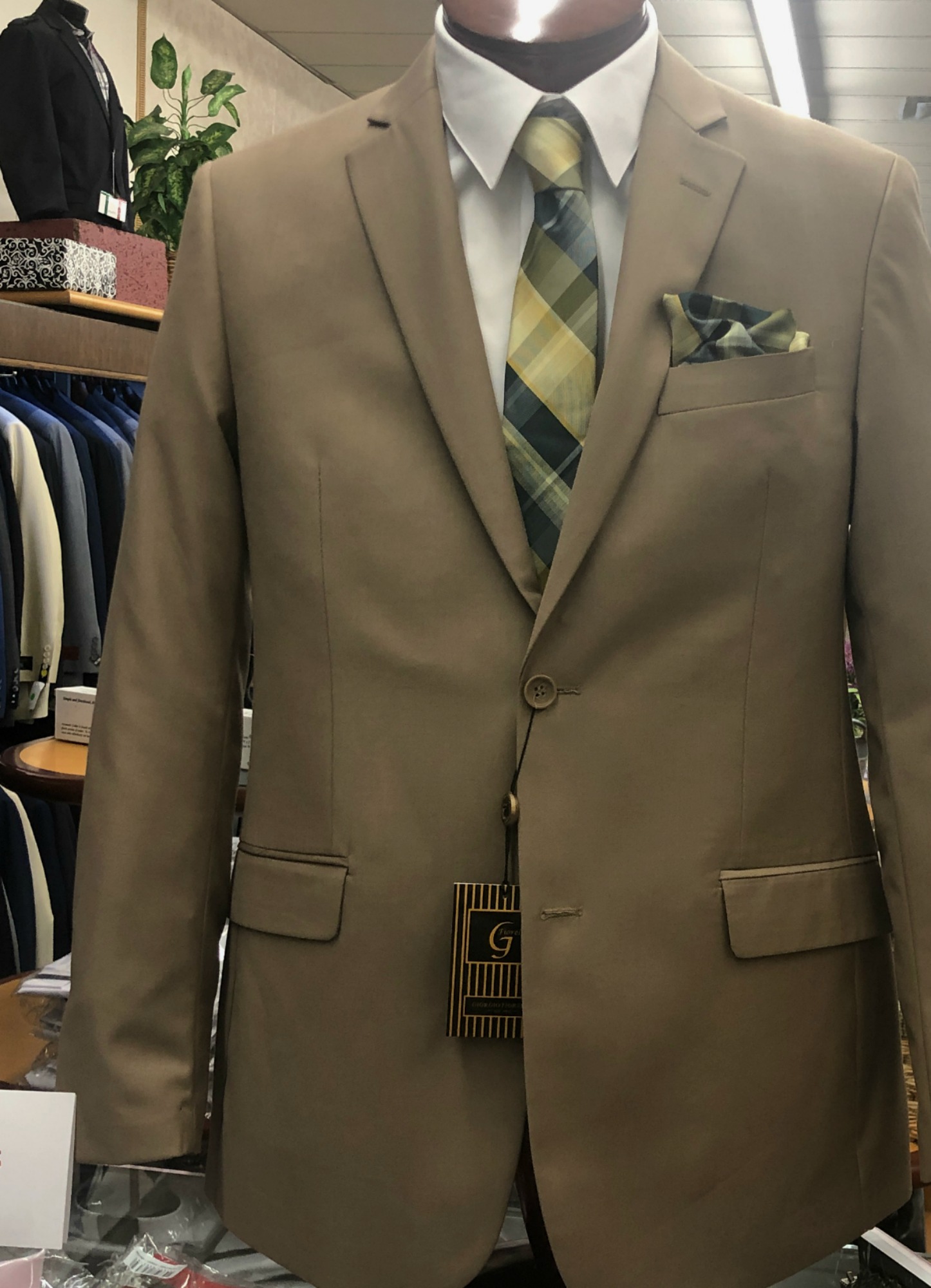 Tan Men's Suit
